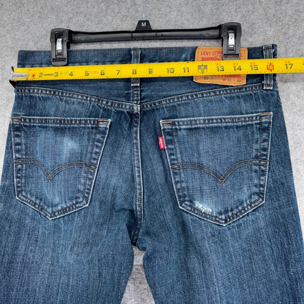 Levis 527 Slim Bootcut Jeans Mens 31x32 Dark Wash Denim 05527-4257 - Picture 7 of 12